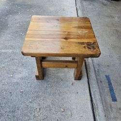 All Wood End Table 