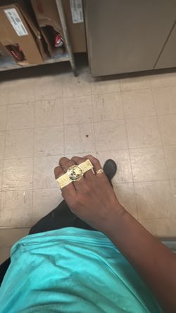 3 Finger 10 Gold Ring 