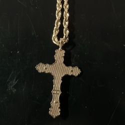 Pendant Only- Gold Cross 10k Solid Gold