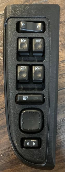 1 Front Driver Side Master Power Window Switch&Bezel for 2003-2007 Chevy GMC Cadillac Models - Avalanche, Silverado, Suburban, Tahoe,Escalade, 