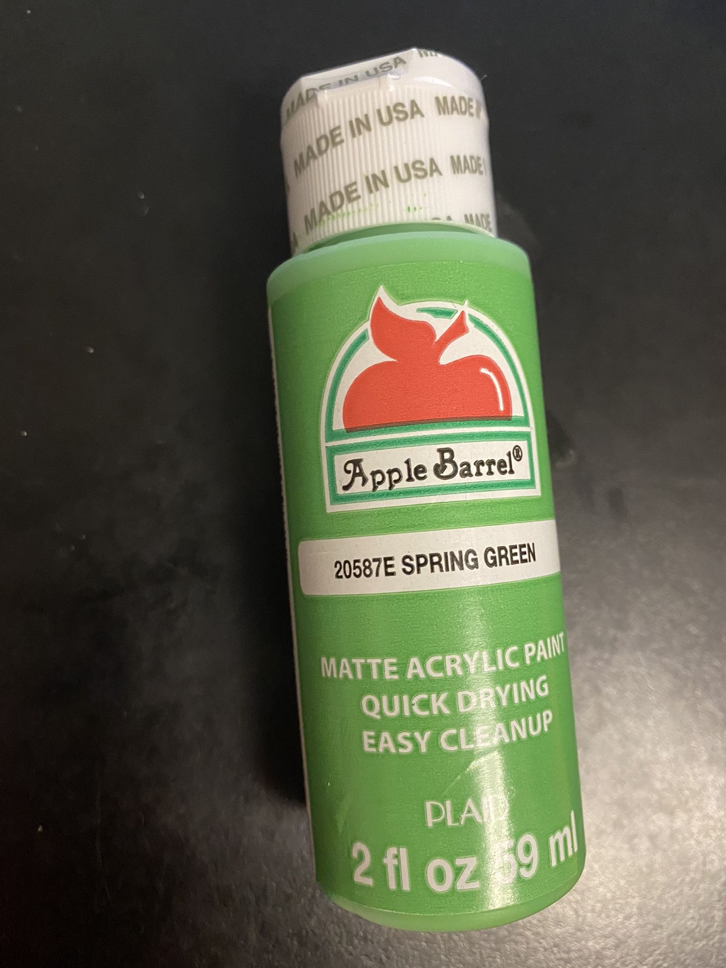 Apple Barrel Matte Acrylic Paint Spring Green (4 ct)