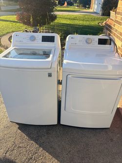 LG washer and electric  dryer set