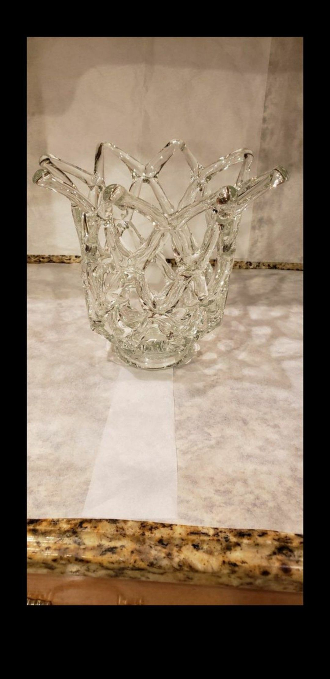 Marano Glass Large Beautiful Vase - made in Italy