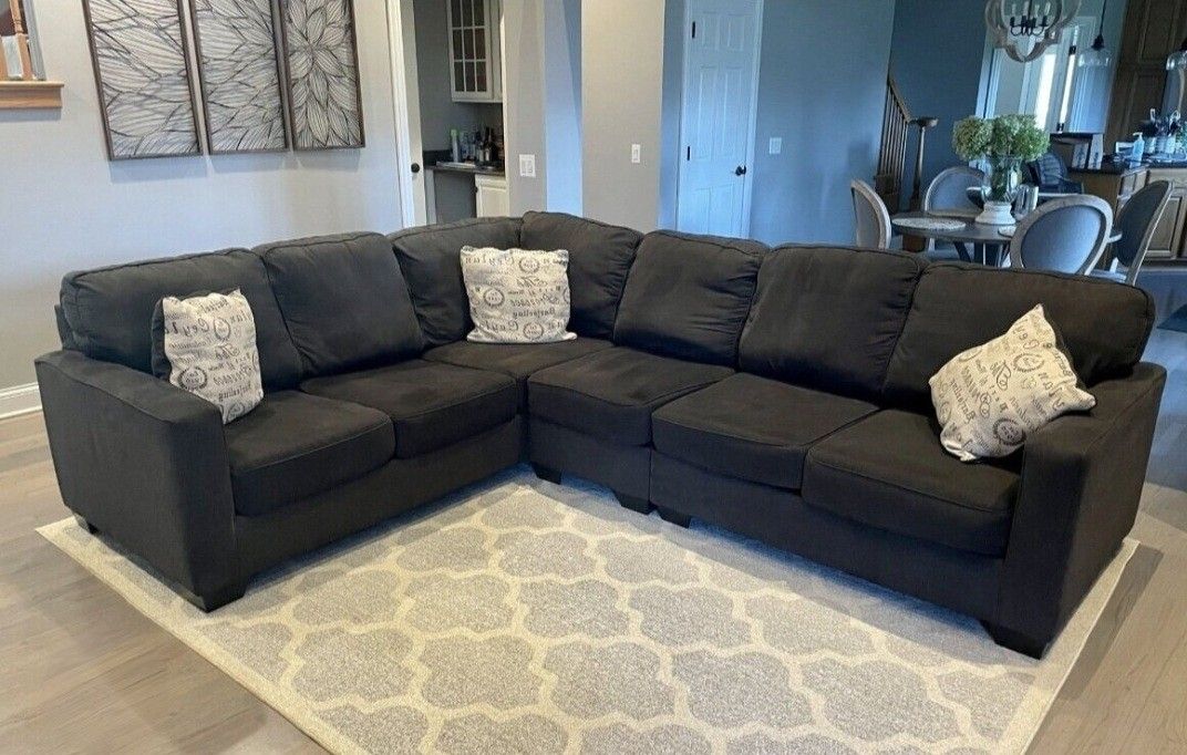 Delivery - Modern Charcoal 3pc Sectional