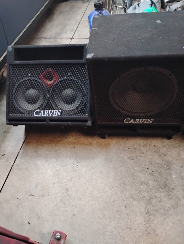 2 Carvin Speakers Work Great