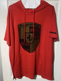 Pusher Brand Red And Black Hoodie 