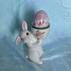 Vintage AVON Sunny Bunny Candle Holder Egg Cup