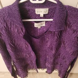 TWO-PIECE BLOUSE AND TANK SET 