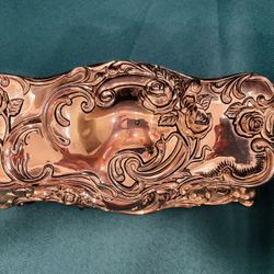 Stunning Vintage Godinger Jewelry Box With Ornate Design. 