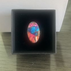 925 Sterling Silver Ring Mojave Copper Size 6