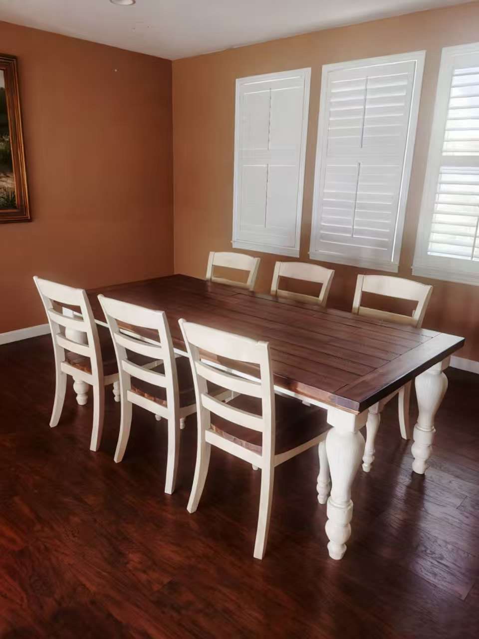 π½β¨ STUNNING ASHLEY DINING SET - 7-Piece Solid Wood Table + 6 Chairs! β¨π½