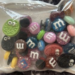 11 random  shoe charms fits clogs crafts cake toppers bracelet