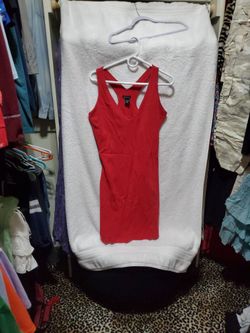 Red Dress Built In Bra