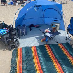 Sport-Brella LightLare Blue Beach Shelter Tent