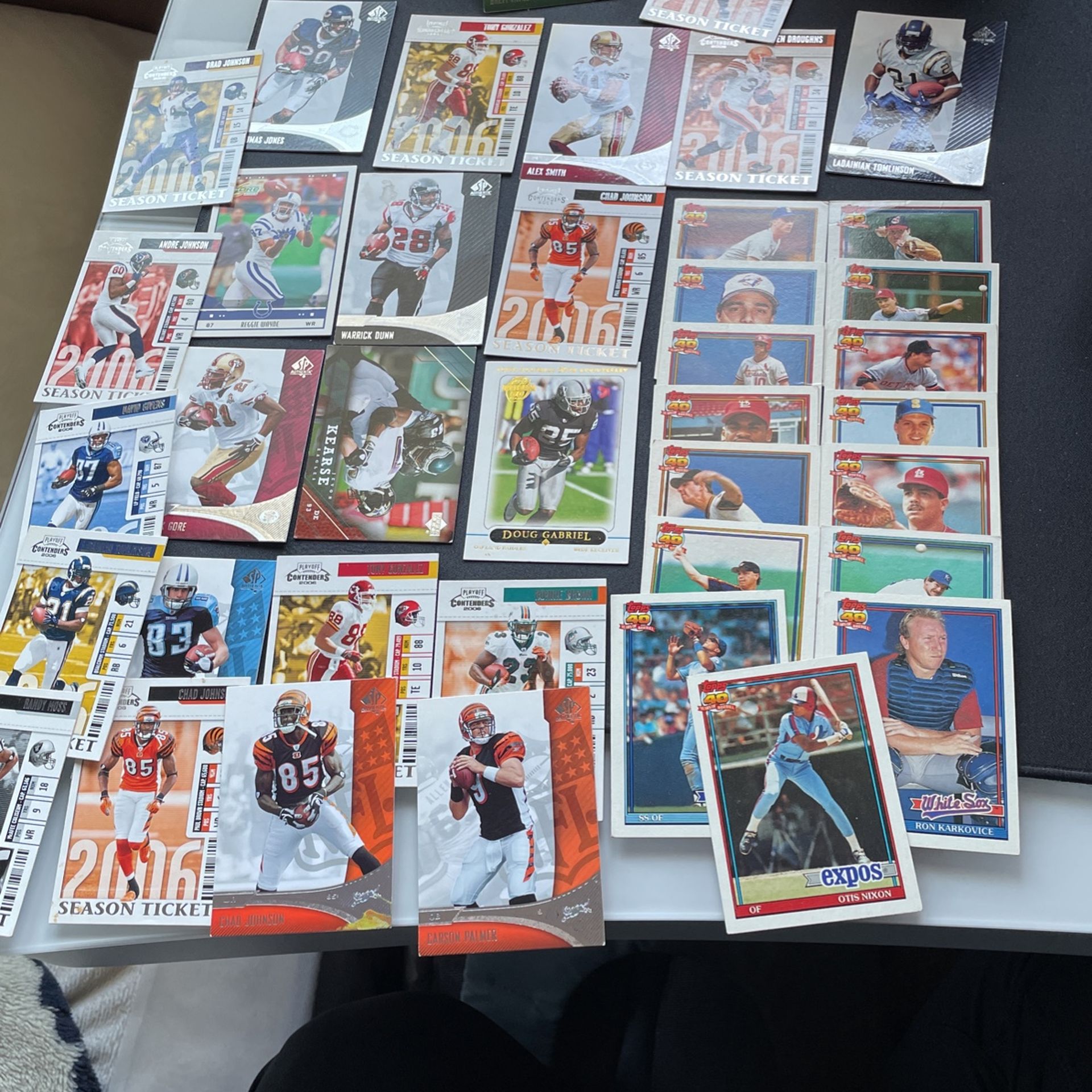 Lot Of Baseball Football WWE WWF Pokemon Cards Topps And SP Authentic