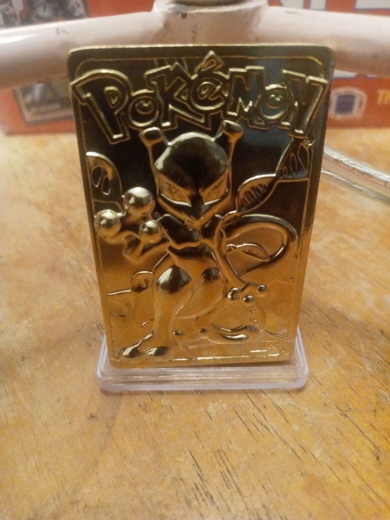 Original 1999. 24k Gold Plated Pokemon Card 