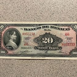 20 Pesos De Mexico 🇲🇽 