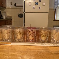 Glass Candle Holders 