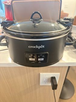 Crock-Pot 6-Quart Cook & Carry Slow Cooker (Matte Black)