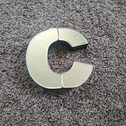 Mirrored Glass Letter C