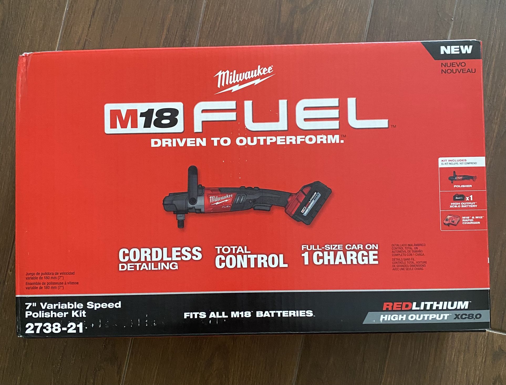 Milwaukee M18 FUEL 18-Volt 7 in. Variable Speed Polisher Kit
