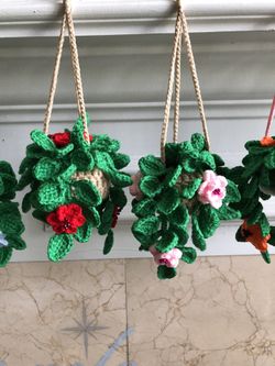 Crochet Hanging Baskets ( NOT made in China ❗️) 