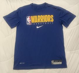 Golden State Warriors Nike NBA Adult Small Blue Dri-Fit Shirt