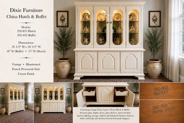 Vintage Dixie 1960s 1970s French Provincial- collection matching