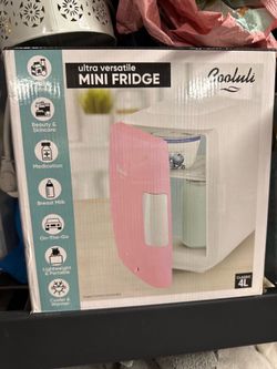 Cooluli Pink and White 4L Mini Fridge