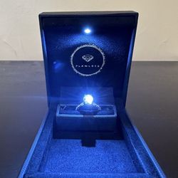 OVAL CUT MOISSANITE ENGAGEMENT RING, VINTAGE DESIGN (OPENED BUT NEVER WORN)