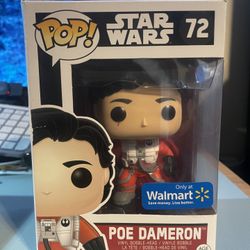 Funko Pop Star Wars #72 Poe Cameron Walmart Exclusive
