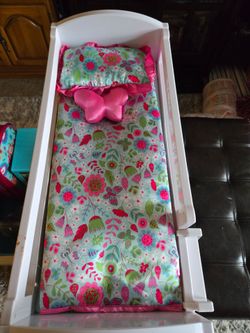 Doll clothes and furniture