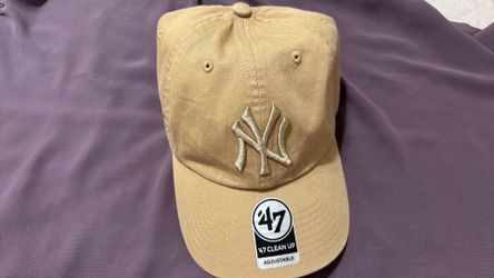 47 Clean Up New York Yankees Adjustable Baseball Cap – Beige/Tan