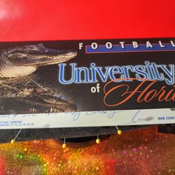 Ron Zook Hand written 7.5 x 9 College NCAA Football Coach W/COA