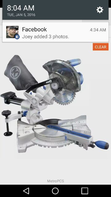 Kobalt 0358937, 9 Amp, 7-1/4" Single Bevel Sliding Compound Miter Saw w/lase