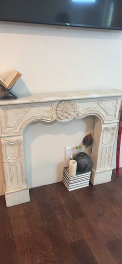 Vintage Fireplace carved