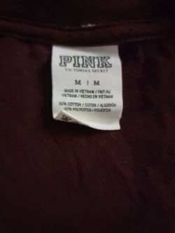 Victoria secret pink T-shirt size medium burgundy bling T-shirt