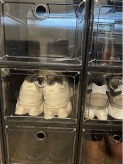6 pack shoe storage box