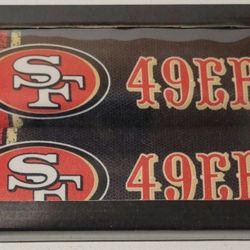 SAN FRANCISCO 49ERS HIGH QUALITY SEAT BELT PADS REPRESENT