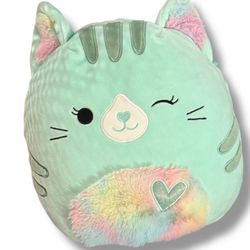 Squishmallows Corinna the Teal Cat Plush – 12” – Read Description