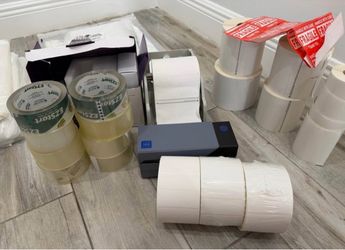 Amazon / Small Business Shipping Supplies Bundle – Rollo Printer + Labels, Bags, Tape