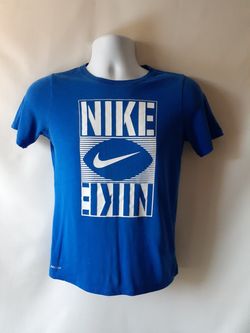 Nike Dri-FIT boys blue short-sleeve graphic T-shirt size L