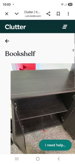 Dark Brown Two-Door Storage Cabinet