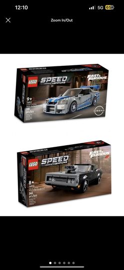 LEGO Nissan Skyline GT-R R34 76917 And Dodge Charger R/T 76912 Bundle BRAND NEW SEALED