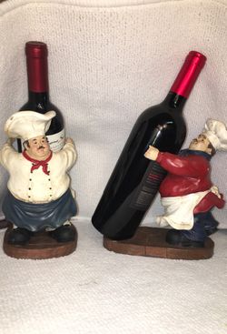 Set of 2 Wine holders (wine not included) last set