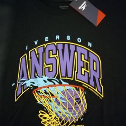 Allen Iverson Reebok Mens Black Shirt