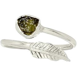 Moldavite Ring 925 Sterling Silver Handmade Women Jewelry Natural Gemstone From Czech Republic
