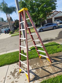 8ft Werner Fiber Glass Ladder 120 Firm