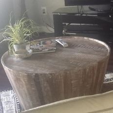 Wood Tree Trunk Coffee Table