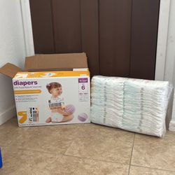 New SZ 6 Diapers Target Brand Up & Up